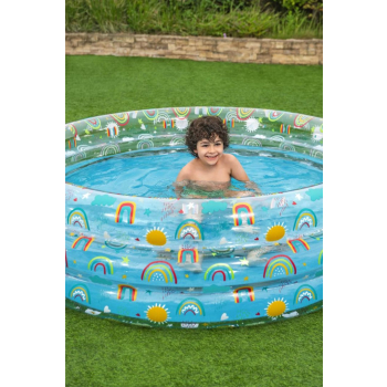 Basen ogrodowy dla dzieci 170x53cm Tropical BESTWAY + Łatka naprawcza